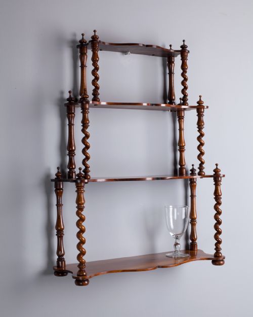 19TH CENTURY ROSEWOOD WALL SHELVES - ADDITIONAL PHOTO 1
