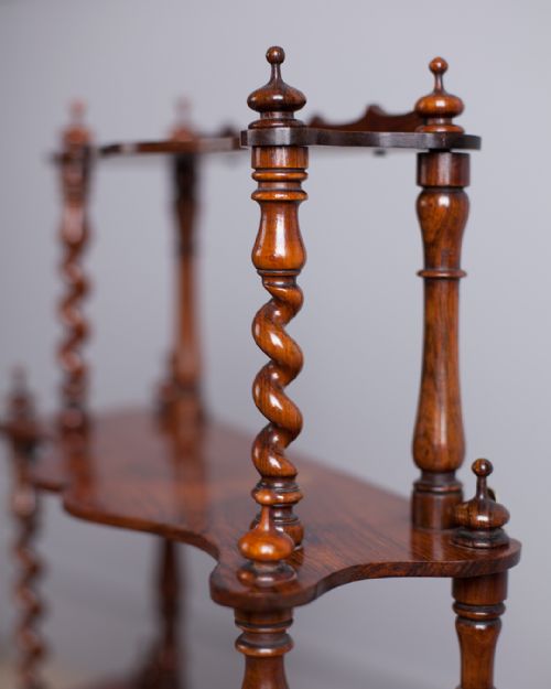 19TH CENTURY ROSEWOOD WALL SHELVES - ADDITIONAL PHOTO 4