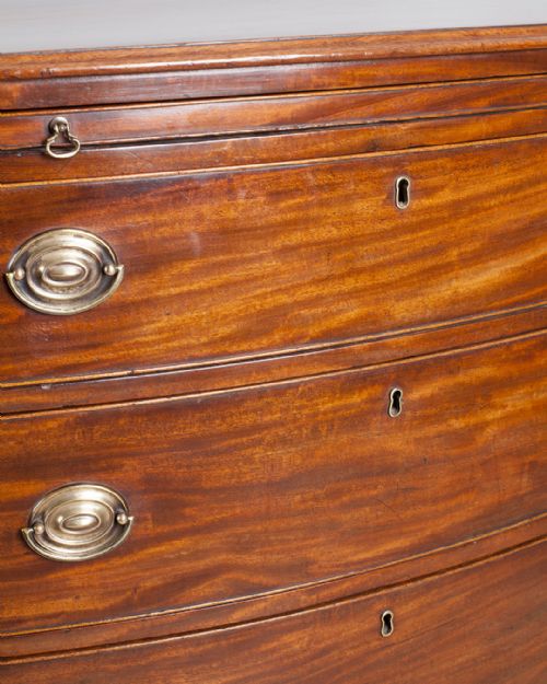 GEORGIAN BOWFRONT CHEST OF DRAWERS - ADDITIONAL PHOTO 6