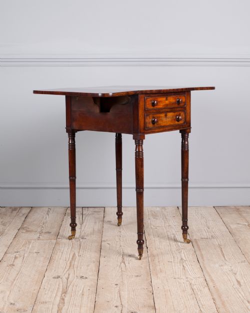 REGENCY MAHOGANY WORK TABLE - ADDITIONAL PHOTO 1