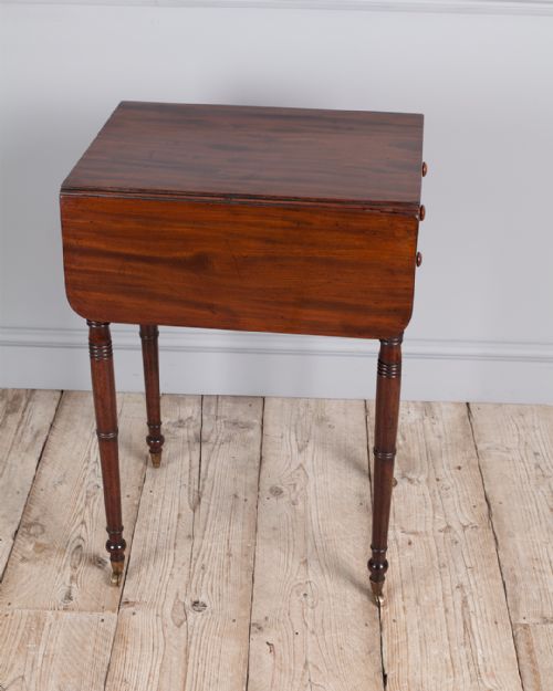 REGENCY MAHOGANY WORK TABLE - ADDITIONAL PHOTO 5