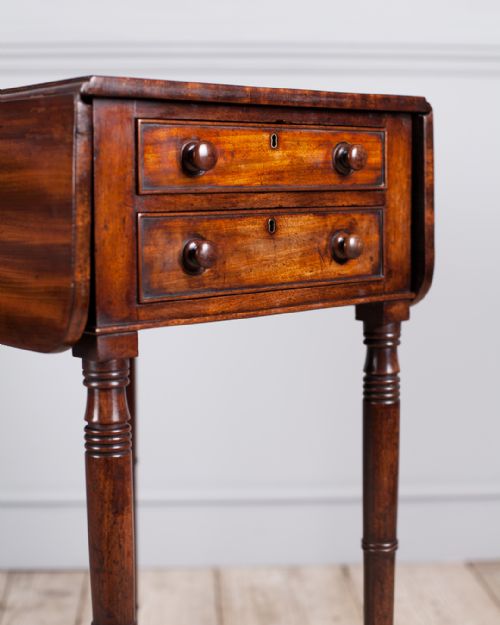 REGENCY MAHOGANY WORK TABLE - ADDITIONAL PHOTO 7