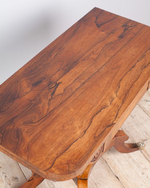 WILLIAM IV ROSEWOOD PEDESTAL CARD TABLE - ADDITIONAL PHOTO 7