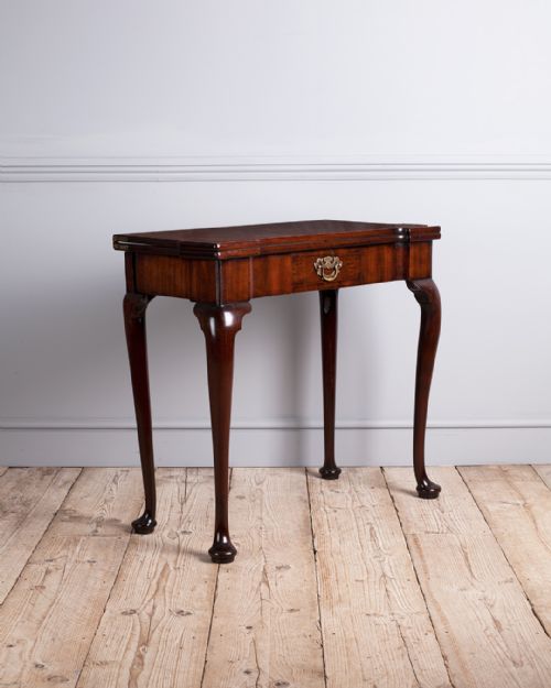 GEORGE III MAHOGANY TEA TABLE - ADDITIONAL PHOTO 1