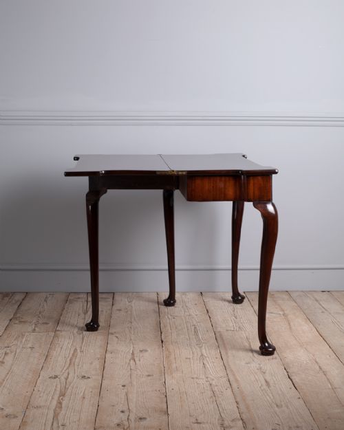 GEORGE III MAHOGANY TEA TABLE - ADDITIONAL PHOTO 3