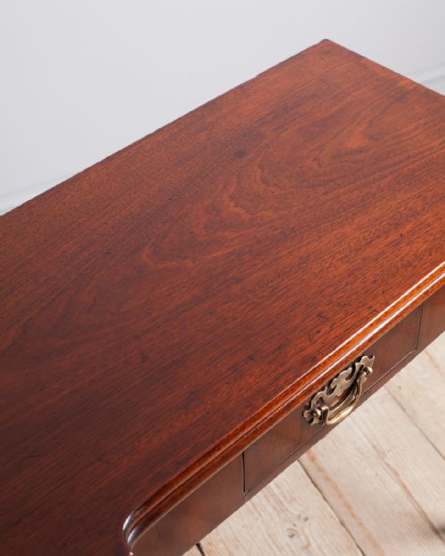 GEORGE III MAHOGANY TEA TABLE - ADDITIONAL PHOTO 4