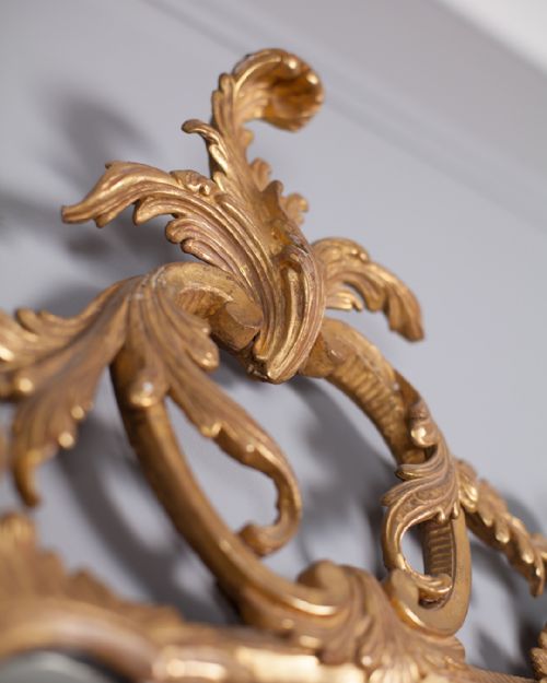 18TH CENTURY ROCOCO PERIOD GILTWOOD MIRROR - ADDITIONAL PHOTO 8