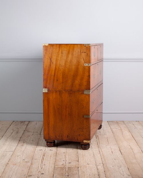 19TH CENTURY MAHOGANY CAMPAIGN CHEST - ADDITIONAL PHOTO 5