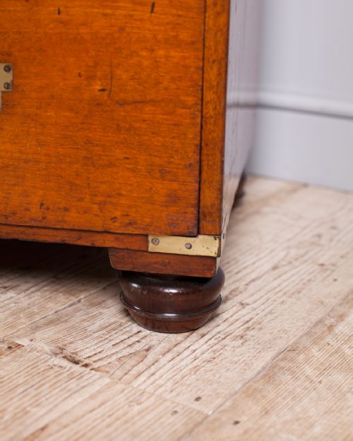 19TH CENTURY MAHOGANY CAMPAIGN CHEST - ADDITIONAL PHOTO 8