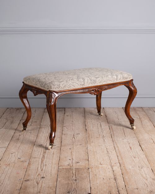 19th century rosewood stool - CATEGORY: ANTIQUE STOOLS - DATED 19TH CENTURY