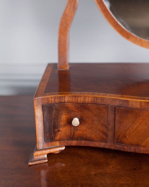 GEORGIAN MAHOGANY TOILET MIRROR - ADDITIONAL PHOTO 4