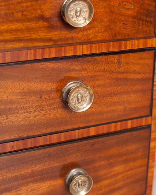 19TH CENTURY MAHOGANY MINIATURE CHEST OF DRAWERS - ADDITIONAL PHOTO 4