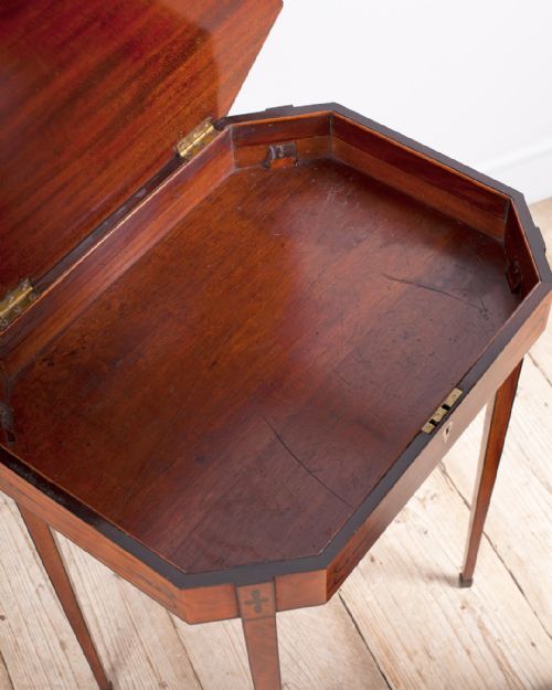 18TH CENTURY SATINWOOD OCTAGONAL WORK TABLE - ADDITIONAL PHOTO 5