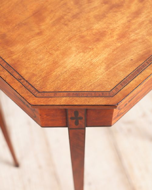 18TH CENTURY SATINWOOD OCTAGONAL WORK TABLE - ADDITIONAL PHOTO 6