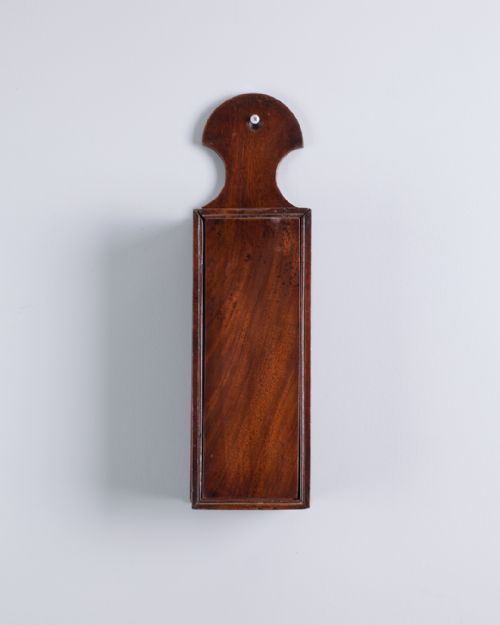 georgian mahogany candle box - CATEGORY: ANTIQUE BOXES - DATED 18TH CENTURY