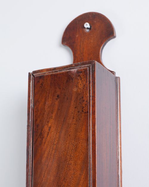 GEORGIAN MAHOGANY CANDLE BOX - ADDITIONAL PHOTO 2