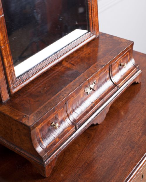18TH CENTURY WALNUT TOILET MIRROR - ADDITIONAL PHOTO 3