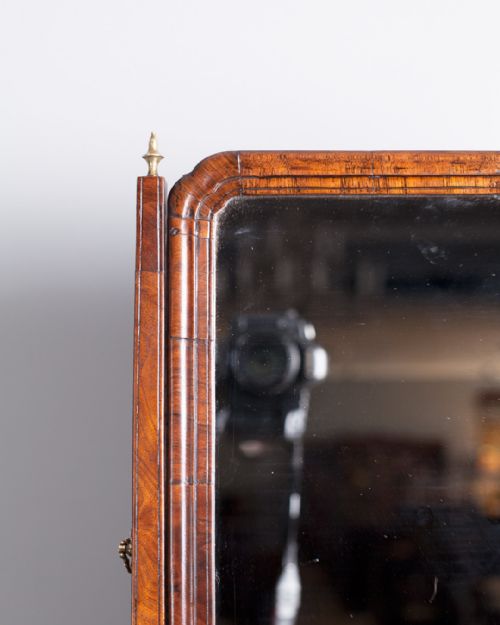 18TH CENTURY WALNUT TOILET MIRROR - ADDITIONAL PHOTO 5
