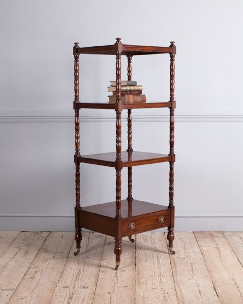 regency mahogany whatnot - CATEGORY: ANTIQUE FURNITURE - DATED 19TH CENTURY