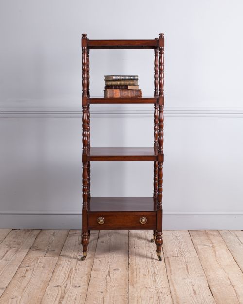 REGENCY MAHOGANY WHATNOT - ADDITIONAL PHOTO 1