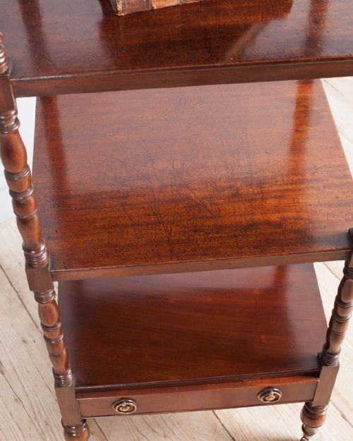 REGENCY MAHOGANY WHATNOT - ADDITIONAL PHOTO 4