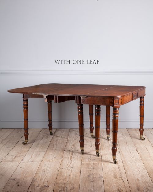 REGENCY MAHOGANY 'WILKINSON' EXTENDING DINING TABLE - ADDITIONAL PHOTO 2