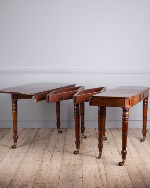 REGENCY MAHOGANY 'WILKINSON' EXTENDING DINING TABLE - ADDITIONAL PHOTO 5