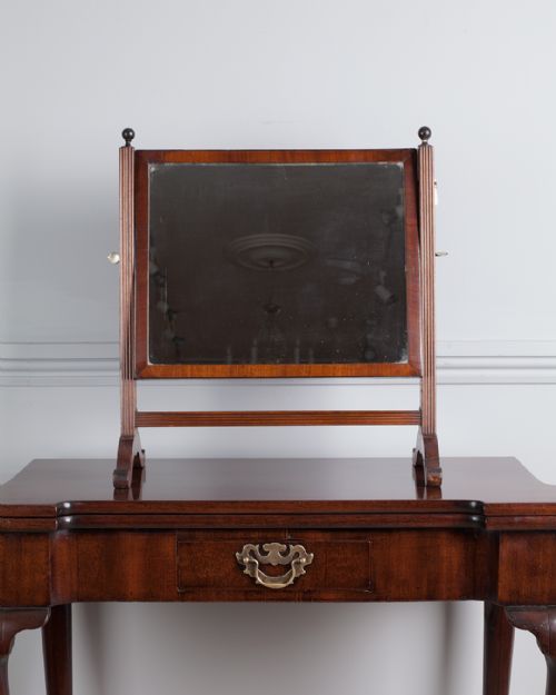 19th century mahogany swing mirror - CATEGORY: ANTIQUE MIRRORS - DATED 19TH CENTURY
