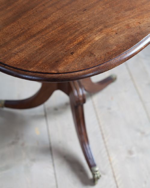REGENCY MAHOGANY TRIPOD TABLE - ADDITIONAL PHOTO 4