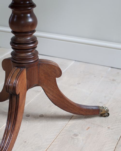 REGENCY MAHOGANY TRIPOD TABLE - ADDITIONAL PHOTO 6