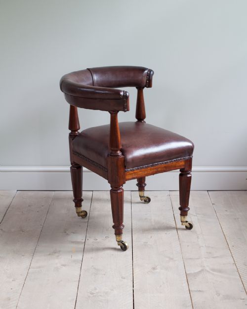 19TH CENTURY MAHOGANY CORNER CHAIR - ADDITIONAL PHOTO 1