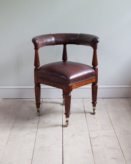 19TH CENTURY MAHOGANY CORNER CHAIR - ADDITIONAL PHOTO 2