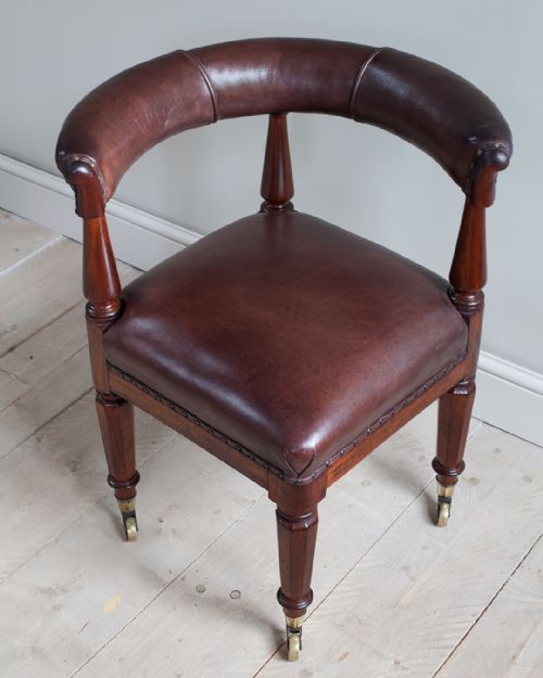 19TH CENTURY MAHOGANY CORNER CHAIR - ADDITIONAL PHOTO 3