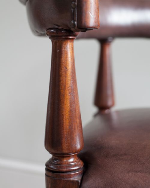 19TH CENTURY MAHOGANY CORNER CHAIR - ADDITIONAL PHOTO 6