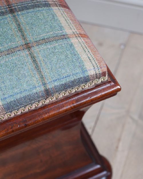 19TH CENTURY MAHOGANY OTTOMAN WORK BOX - ADDITIONAL PHOTO 4