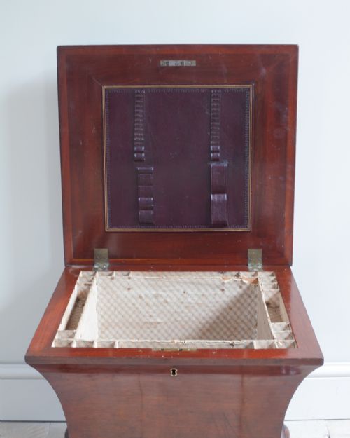 19TH CENTURY MAHOGANY OTTOMAN WORK BOX - ADDITIONAL PHOTO 6
