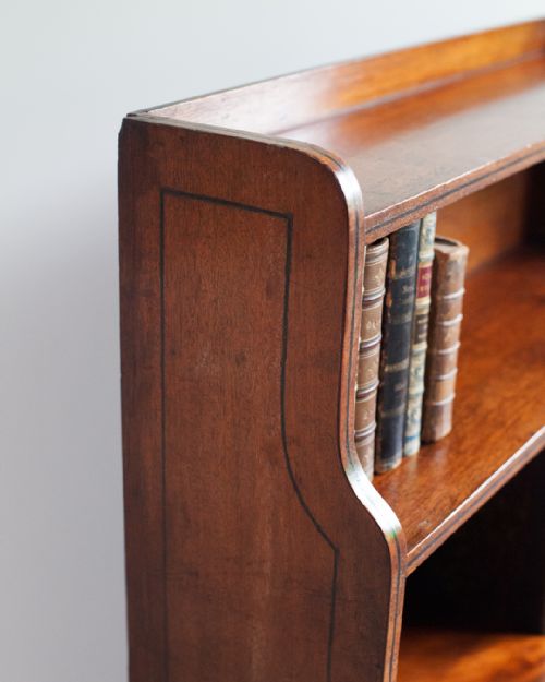 REGENCY MAHOGANY WATERFALL BOOKCASE - ADDITIONAL PHOTO 5