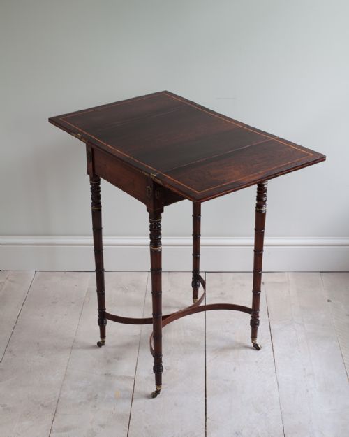 REGENCY ROSEWOOD WRITING PATIENCE TABLE - ADDITIONAL PHOTO 2