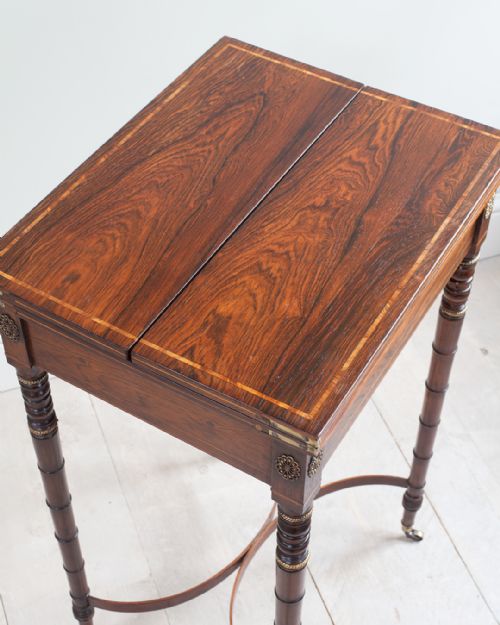 REGENCY ROSEWOOD WRITING PATIENCE TABLE - ADDITIONAL PHOTO 4