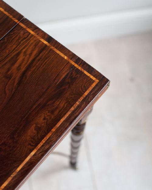 REGENCY ROSEWOOD WRITING PATIENCE TABLE - ADDITIONAL PHOTO 5