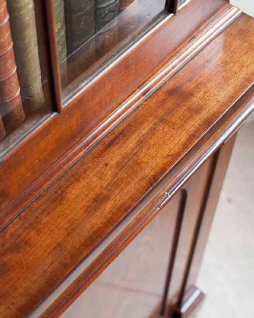 19TH CENTURY MAHOGANY BOOKCASE CABINET - ADDITIONAL PHOTO 5
