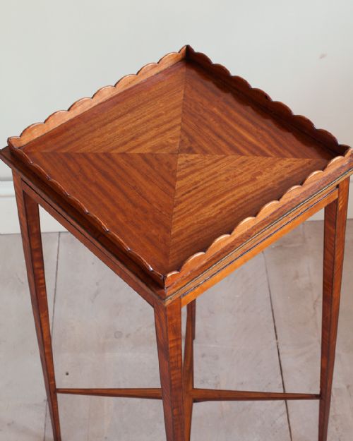 EDWARDIAN SATINWOOD URN STAND - ADDITIONAL PHOTO 3