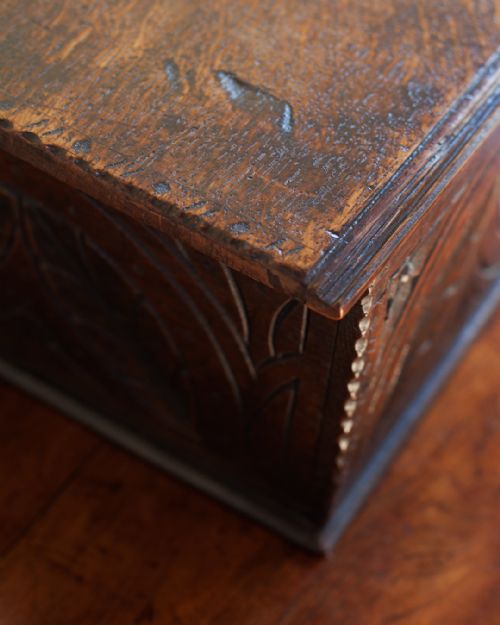 18TH CENTURY OAK BIBLE BOX - ADDITIONAL PHOTO 5