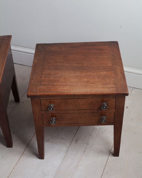 PAIR OF GEORGIAN BOX COMMODES - ADDITIONAL PHOTO 1
