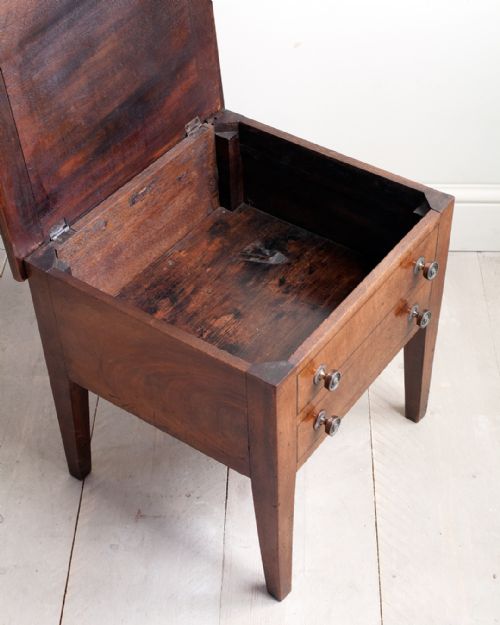 PAIR OF GEORGIAN BOX COMMODES - ADDITIONAL PHOTO 4
