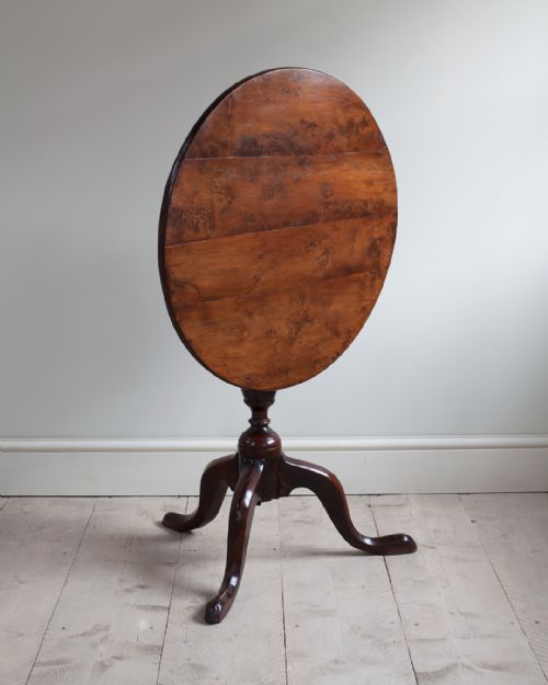 18th century yew wood tripod table - CATEGORY: ANTIQUE TABLES - DATED 18TH CENTURY