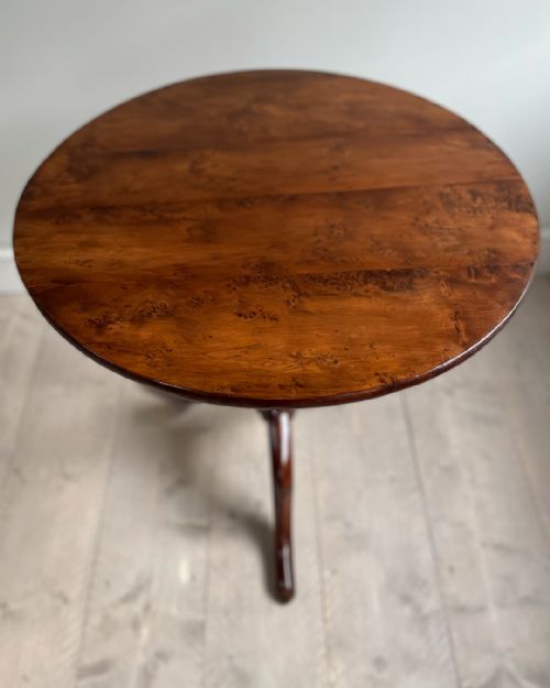 18TH CENTURY YEW WOOD TRIPOD TABLE - ADDITIONAL PHOTO 6