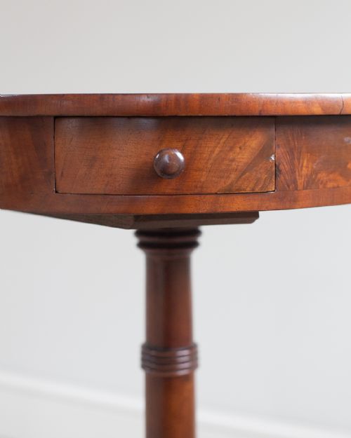 WILLIAM IV SMALL MAHOGANY DRUM TABLE - ADDITIONAL PHOTO 4