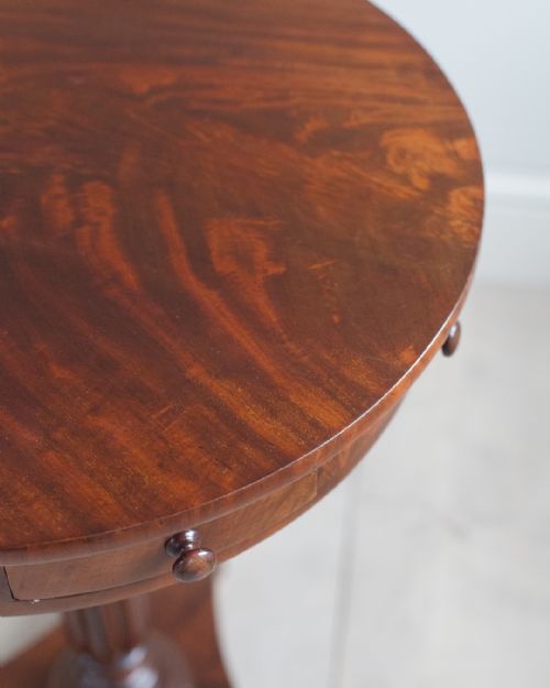WILLIAM IV SMALL MAHOGANY DRUM TABLE - ADDITIONAL PHOTO 6
