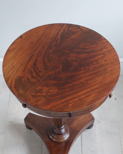WILLIAM IV SMALL MAHOGANY DRUM TABLE - ADDITIONAL PHOTO 7